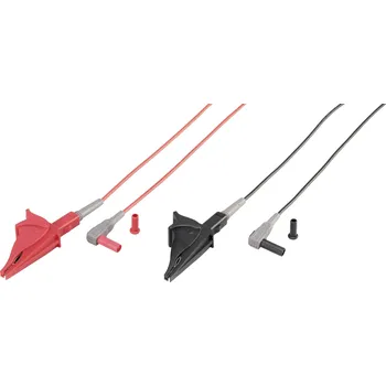 Měřicí kabel VOLTCRAFT MSL-507 měřicí kabel zástrčka 4 mm krokosvorky 1.00 m černá, červená 1 ks