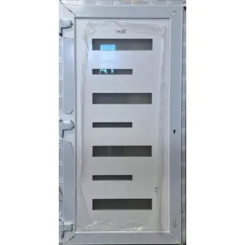 Vchodové dveře Vedlejší plastové vchodové dveře Soft 2026-18 Bílá/Bílá 110x210cm, levé, ven