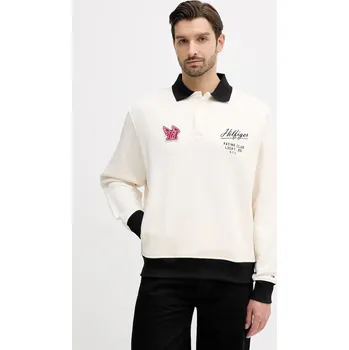 Dámská mikina Bavlněná mikina Tommy Hilfiger MW0MW41957 béžová 01X, vel. XL