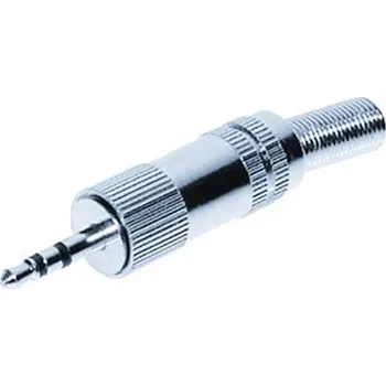 TRU COMPONENTS 1559803 jack konektor 2.5 mm zástrčka, rovná Pólů: 3 stereo stříbrná 1 ks