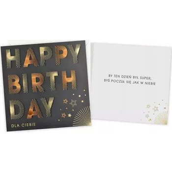 Kukartka 5901924496793 Přání k narozeninám