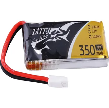 RC vybavení Tattu TAA3501S30ML1 akupack Li-Pol (modelářství), 3.7 V, 350 mAh, články 1, 30 C, Softcase, Molex konektory