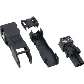 Elektrická zásuvka WAGO 890-102 síťový konektor WINSTA MINI zásuvka, rovná Počet kontaktů: 2 16 A černá 1 ks