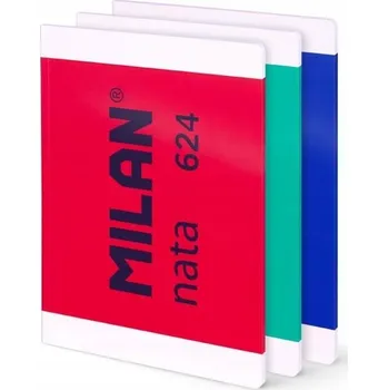 Sešit Sešit A4 lepený 48 listů hladký mix barev 3