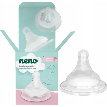 Neno dudlík na láhev, velikost L, 2 ks, 6 m+