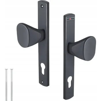 Dveřní kování KLIKA-MADLO DLOUHÝ ŠTÍTEK PRO VLOŽKU HLINÍK 90 DVEŘE BRÁNA VRATA