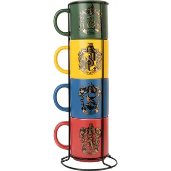 Set 4 kusů keramických hrníčků Harry Potter: Koleje (objem 300 ml)