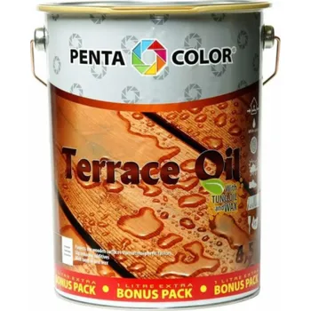 Olej na dřevo OLEJ NA TERASY S TUNGOVÝM "TERASOVÝM OLEJEM" (BAREVNÝ; 3,5+1 L)