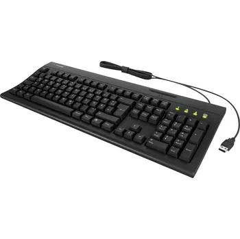 Klávesnice Keysonic KSK-8041U-CR (DE) kabelový klávesnice německá, QWERTZ černá