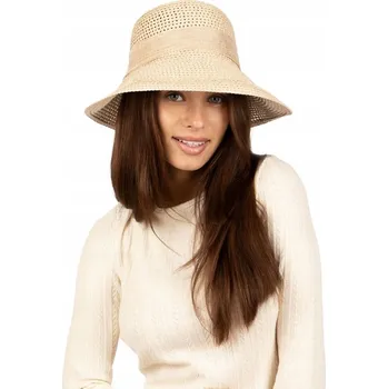 Klobouk Alessio slaměný klobouk béžový - univerzální velikost