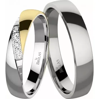 Prsten Eleanor GW zlato + Nevada chirurgická ocel - kombinace materiálů