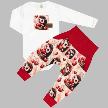 Komplet - Bodyčko a tepláčky Ježeček Velikost: 56