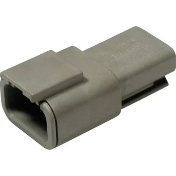 Elektrický konektor TE Connectivity DTM 04-3 P kulatý faston, 1 ks