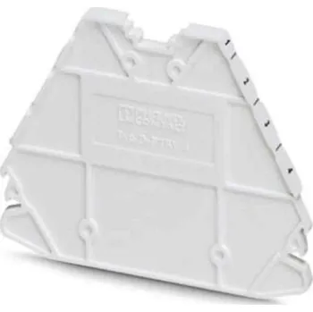 Koncový kryt, řada: D-PTRV 4 WH 3270234, Zakončovací kryt, pro použití s: Svorkovnice pro montáž na lištu DIN Phoenix