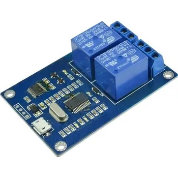 Relé Napájecí, Vývojový nástroj pro motory a robotiku, USB-RELAY02, Relé, Seeit
