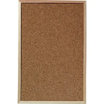 Herlitz 1600030 korková nástěnka s připínáčky dřevo korek 400 mm x 600 mm