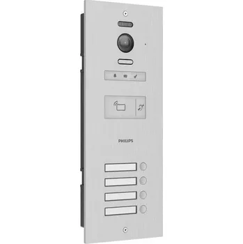 Domovní zvonek Philips WelcomeHive Pro 2 Wi-Fi domovní video telefon venkovní jednotka, hliník, 531062