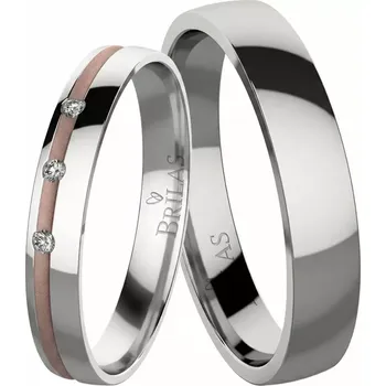 Prsten Kamila RW zlato + Nevada chirurgická ocel - kombinace materiálů