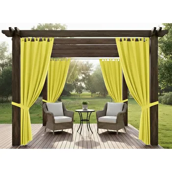 Pergola Venkovní zahradní závěs s poutky PORTORIKO LONG žlutá 155x230 cm (cena za 1 kus) MyBestHome Rozměr: 155x230 cm