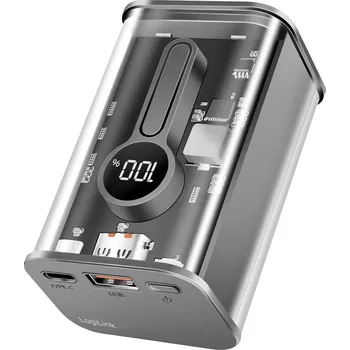 Powerbanka LogiLink PA0306 Akupack Li-Ion, 10000 mAh, transparentní