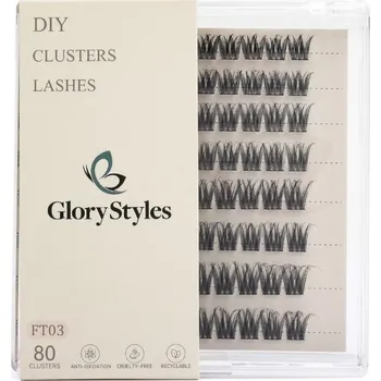Umělé řasy GloryStyles Segmentové řasy FT03 multipack