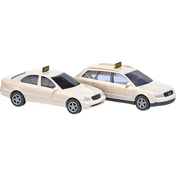 Modelová železnice Busch 8341 N model osobního automobilu Mercedes Benz, Audi Taxislužba