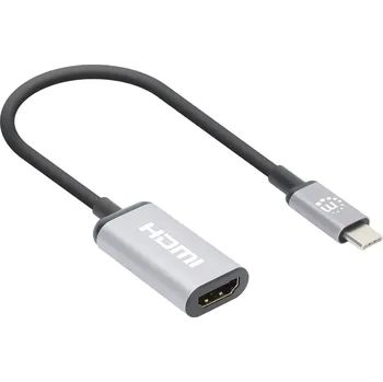 Manhattan USB 2.0 adaptér [1x USB-C® zástrčka - 1x HDMI zásuvka] 4K-at-60Hz USB-C to HDMI-Adapter 15 cm