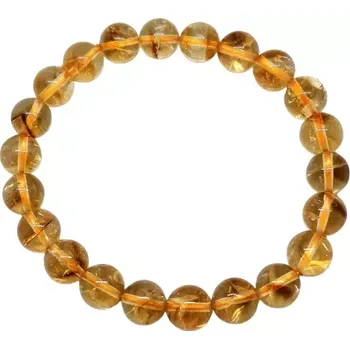 Náramek Citrínový náramek luxusní v AA kvalitě, 8 mm – přírodní kámen pro energii, hojnost a radost