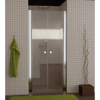 Sprchové dveře DOPRODEJ RONAL zast.SL2/800x1950 sklo 07 Aluchrom dvoukřídlé dveře