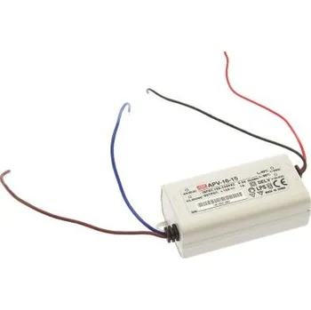 Napájecí zdroj pro osvětlení Budič LED APV-16-15 15V 1A 15W IP30 konstantní napětí MEAN WELL