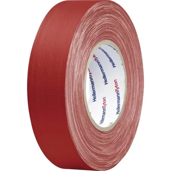 Izolační páska HellermannTyton HTAPE-TEX-RD-19x50 712-00501 páska se skelným vláknem HelaTape Tex červená (d x š) 50 m x 19 mm 1 ks