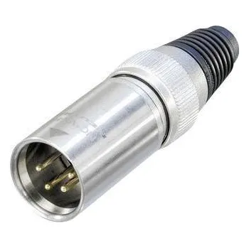 Elektrická zásuvka Neutrik NC4MXHD XLR konektor zástrčka, rovná Pólů: 4 stříbrná 1 ks