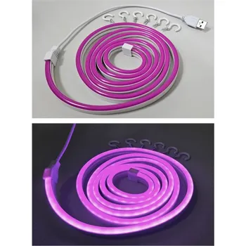 LED páska Flexibilní NEONOVÝ LED pásek - fialový, 1,8m, IP65, TRIXLINE