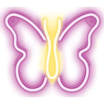 Svítidlo Dekorativní LED RTV100306 neon motýl růžový