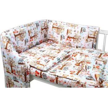 Povlečení Baby Nellys 3-dílná sada Mantinel s povlečením Koloušek a kamarádi 120x90 cm