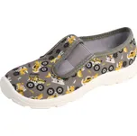 CHLAPECKÉ bačkory šedé dinoauto BEFADO 975x192