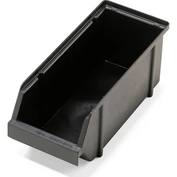 Úložný box raaco 113021 otevřený skladovací box, (š x v x h) 125 x 126 x 300 mm, černá, 1 ks