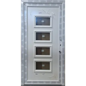 Vchodové dveře Vedlejší plastové vchodové dveře Soft 2026-11 Bílá/Bílá 105x205cm, pravé dovnitř