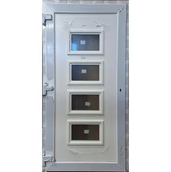 Vchodové dveře Vedlejší plastové vchodové dveře Soft 2026-9 Bílá/Bílá 105x205cm, levé ven