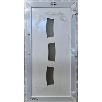 Vchodové dveře Vedlejší plastové vchodové dveře Soft 2026-12 Bílá/Bílá 110x210cm, pravé ven