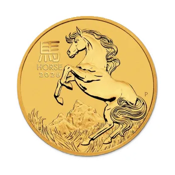 Zlatá mince Kůň 2026 - 1/2 unce - Lunárni Série III
