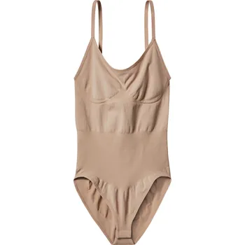 Body esmara® Dámské bezešvé tvarující body (béžová, L(44/46))