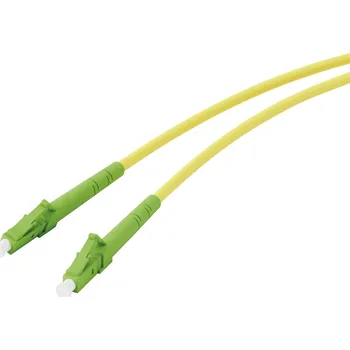 Datový kabel Vivanco 45712 optické vlákno síťové kabely, propojovací kabely LC 3 m neonově žlutá, neonově zelená extrémně tenký , flexibilní provedení, flexibilní vnitřní
