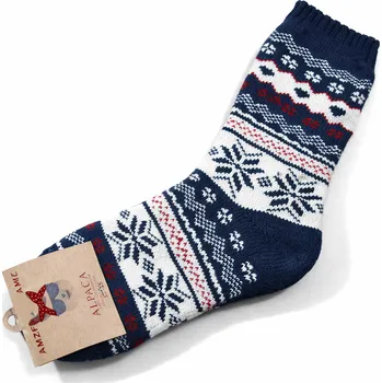 Dámské ponožky xcena Wolle ponožky teplé modré Velikost: 32-35