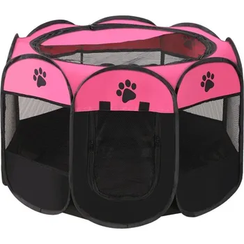klec pro psa Skládací ohrádka pro psy a kočky | chovatelské doplňky - Růže , 73x73x43cm