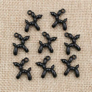 Přívěsek 10 ks Balónkový pes kovový přívěsek mix barev | dekorace - AG3-46