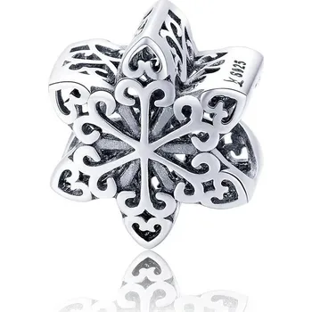 Přívěsek Stříbrný přívěsek pes se zirkonem | přívěsek korálek - AIC019