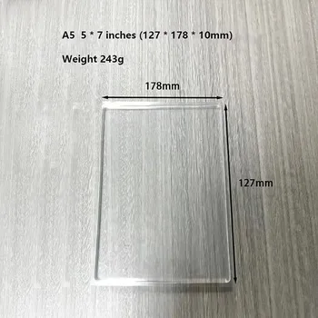 Transparentní gelová tisková deska pro tvoření | umělecké pomůcky - A5