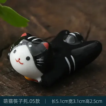 Příbor Keramický držák kočka na příbory | jídelní dekorace - 03