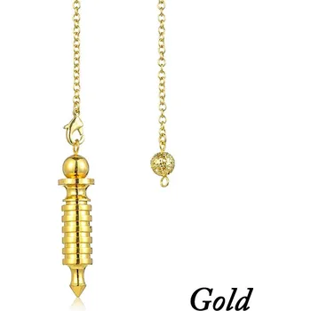 Kyvadlo z kovu pro věštění a reiki amulet | věštecké doplňky - Styl1-zlatý